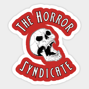 The Horror Syndicate White Skull 2 Sticker
